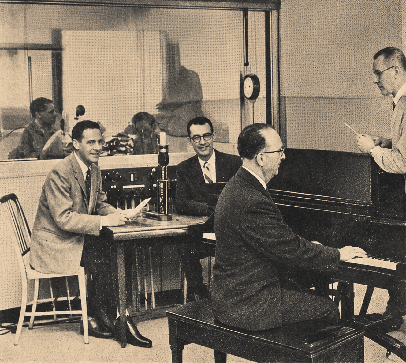 WBEN radio rehearsal